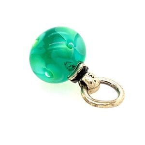 Trollbead 925 Green Flower Tassel Charm